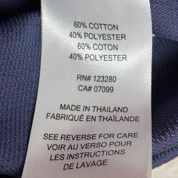 Travis Mathew Mens Polo Shirt Medium Red Pocket Flag Logo Short Sleeve Casual - Picture 7 of 11